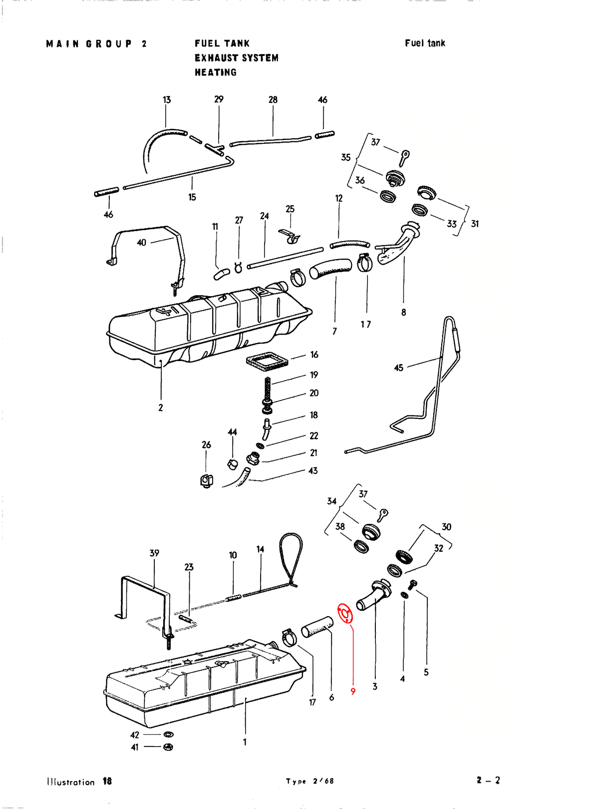 Bus 68-71 Filler Neck Seal - 211-193A