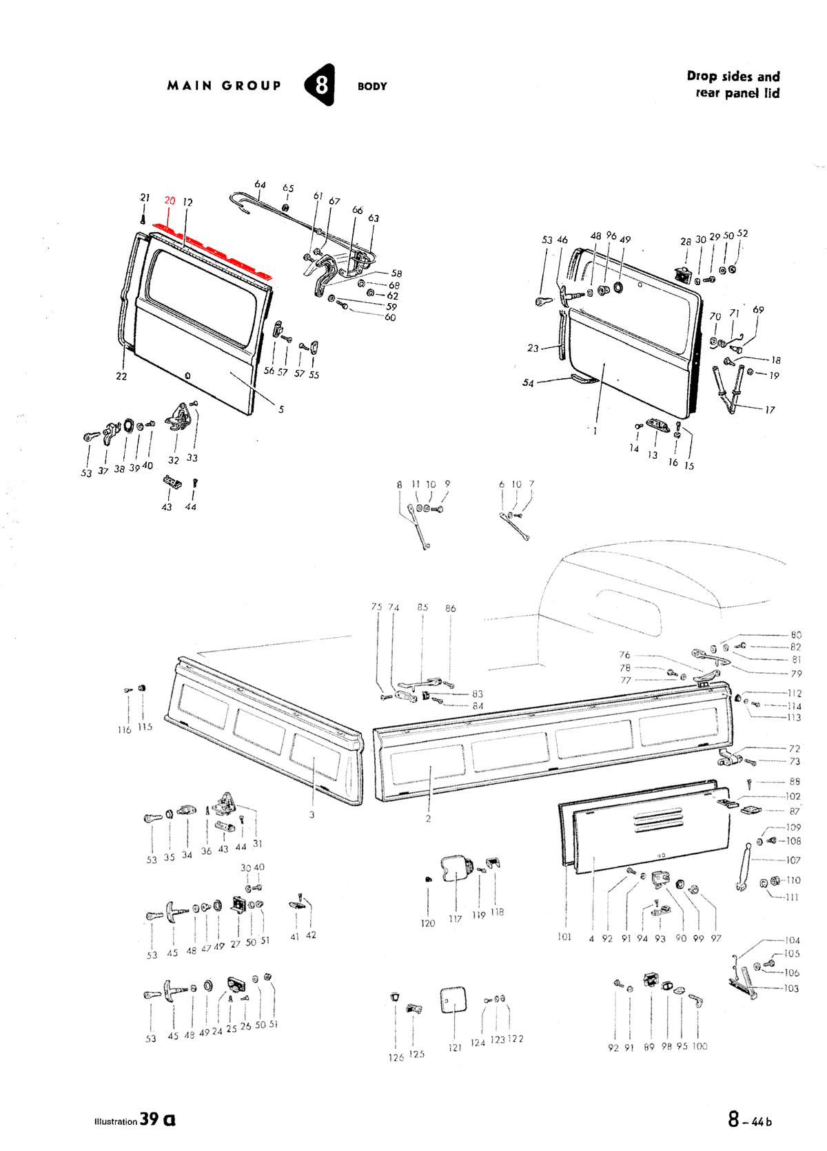 Bus 50-63 Rear Hatch Beading - 211-194