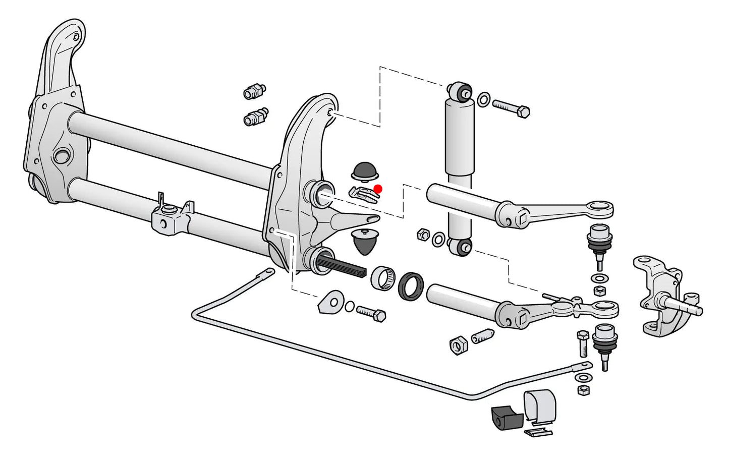 VW Bus Suspension Stops Retaining Clips (211-401-279)