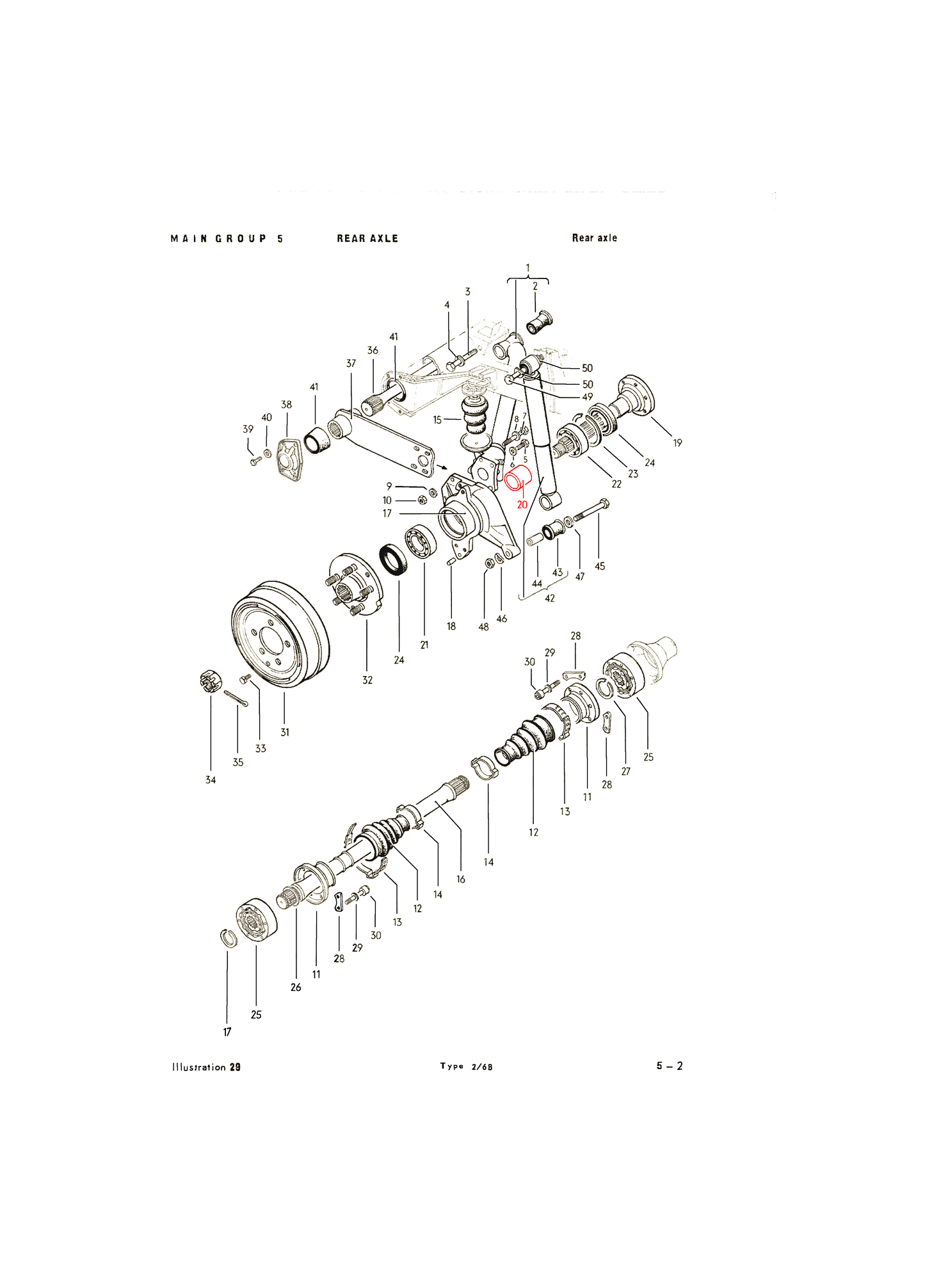 Bus 68-79, Vanagon 80-92 Axle Spacer between Bearings