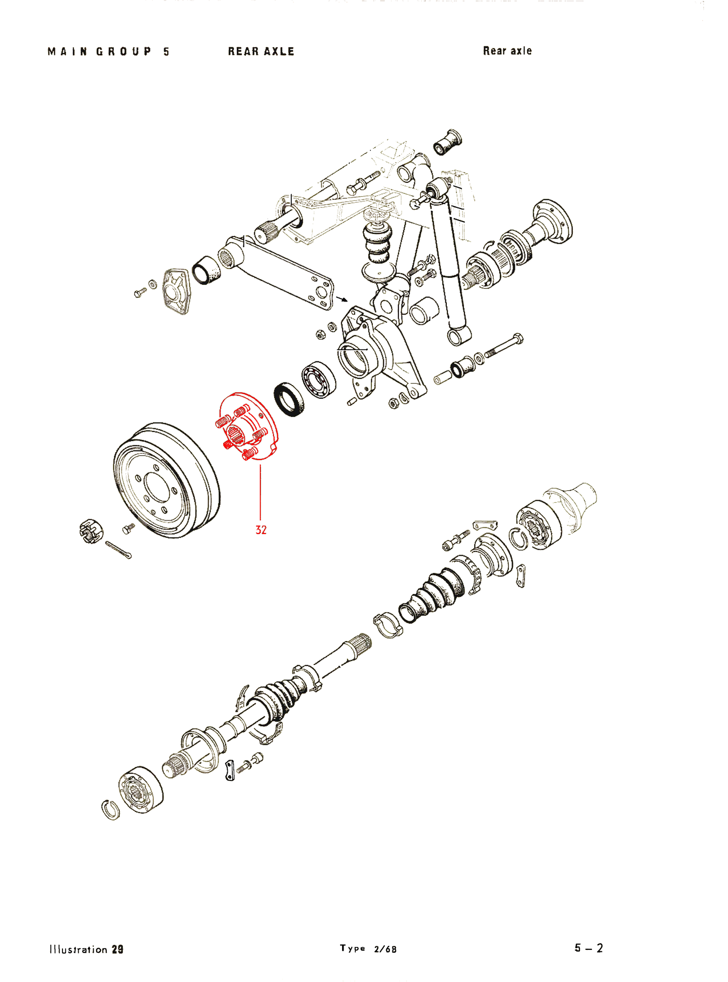 Bus 72-79, Vanagon 80-92 Studded Rear Axle Hub 5x112
