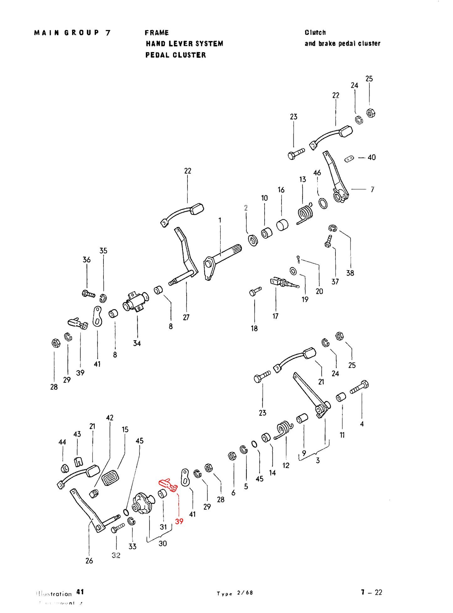 Bus 72-79 Clutch Cable Clevis Pin (Long)