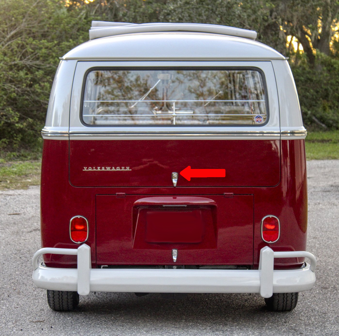 Bus 67-79 Rear Hatch Lock Chrome