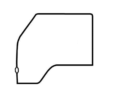 68-79 Bus Driver Door Seal (German)