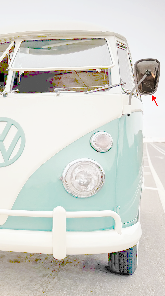 Bus ^67 Side Mirror Large "Elephant Ear" Left or Right