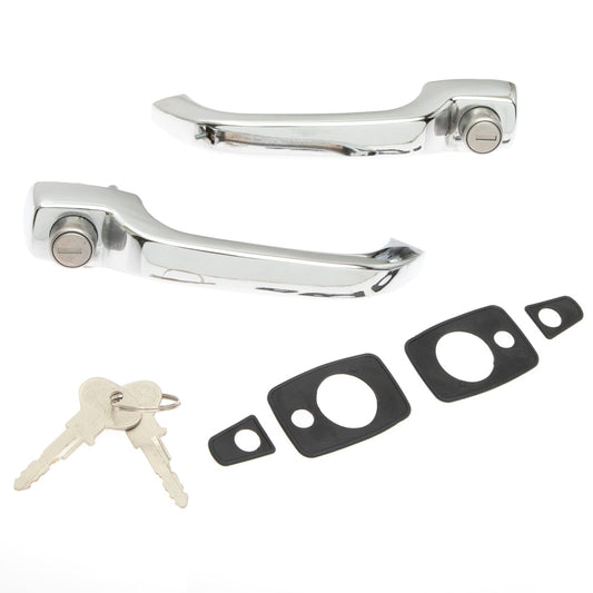VW Bus 65-68 Exterior Door Handle Pair w/ Seals