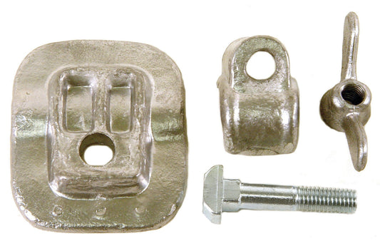 Bus 52-72 Seat Clamp Kit, Middle Seat to Floor 4pc