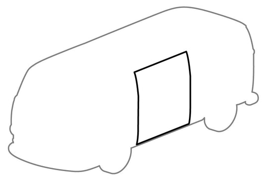 SLIDING DOOR SEAL, T2 68-79 RHD