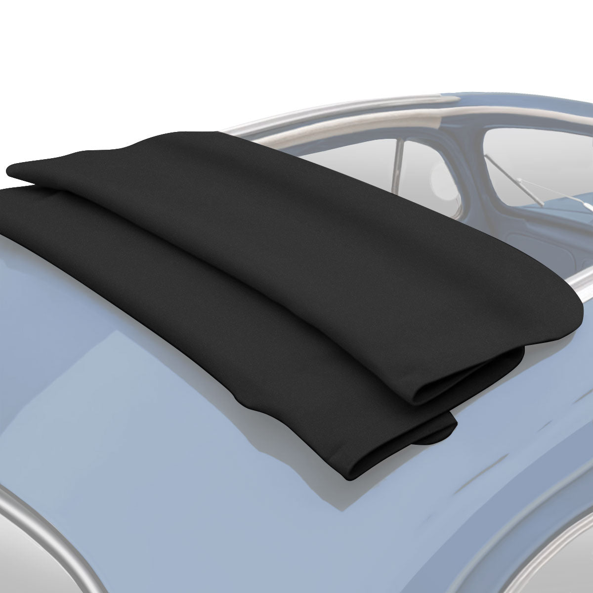 57-63 Bug Sliding Rag Top Cover (43.1/8" x 37 7/8), W/All Round Corners Vinyl