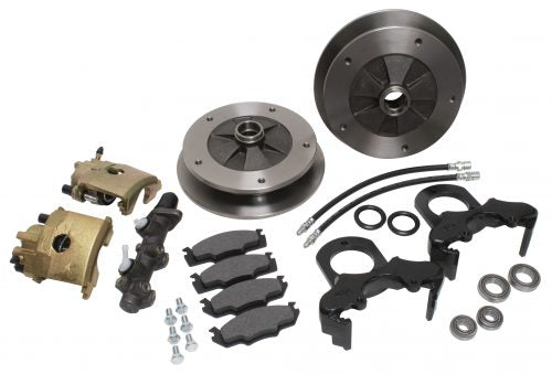 Front Disc Brake Kit, Ball Joint, Zero Off-Set, 5x205, Type 1 68 – 77, Includes Master Cylinder