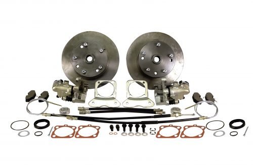 Rear Disc Brake Kit, I.R.S., 73-79, Double-Drilled 5x130 with 14x1.5mm Threads 5x4.75" with 12mm Threads, Standard Kit