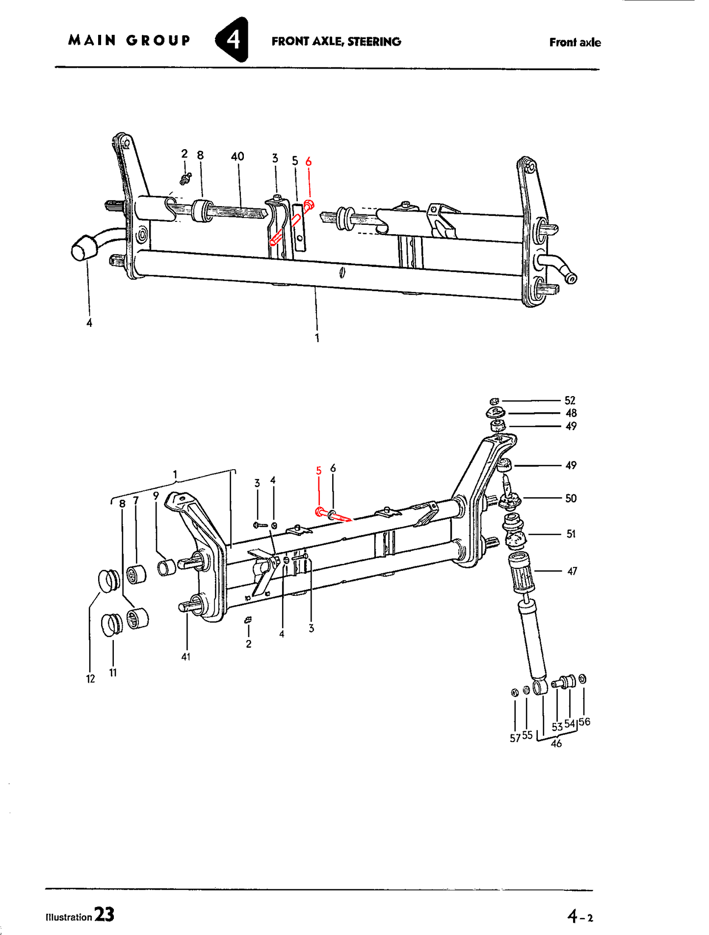 Axle Beam Bolts Pair 110mm use With Caster Shims