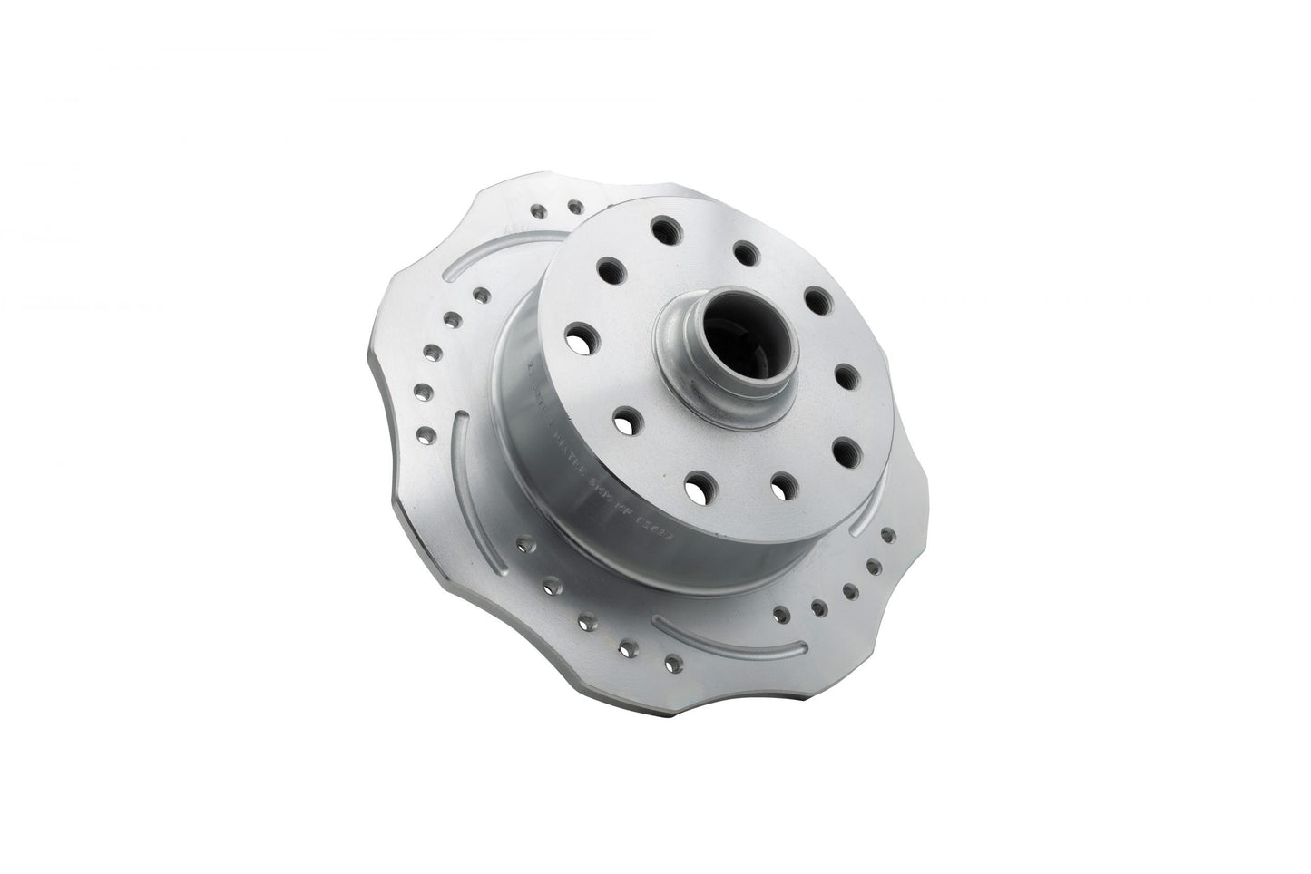 EMPI Scalloped Front Brake Rotor, Double Drilled 5x130, 5x4.75"