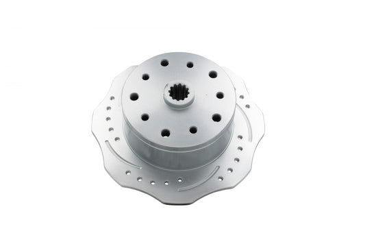 EMPI Scalloped Rear Brake Rotor, Double Drilled 5x130, 5x4.75"