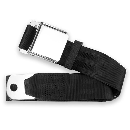 60" 2 Point Lap Belt w/ Chrome Aviation Lift Buckle