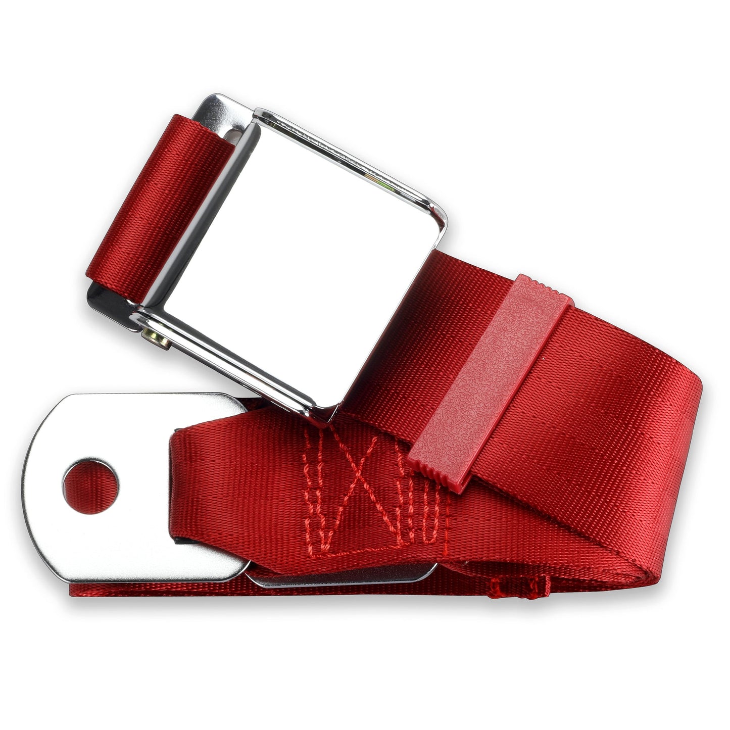 75" 2 Point Lap Belt w/ Chrome Aviation Lift Buckle