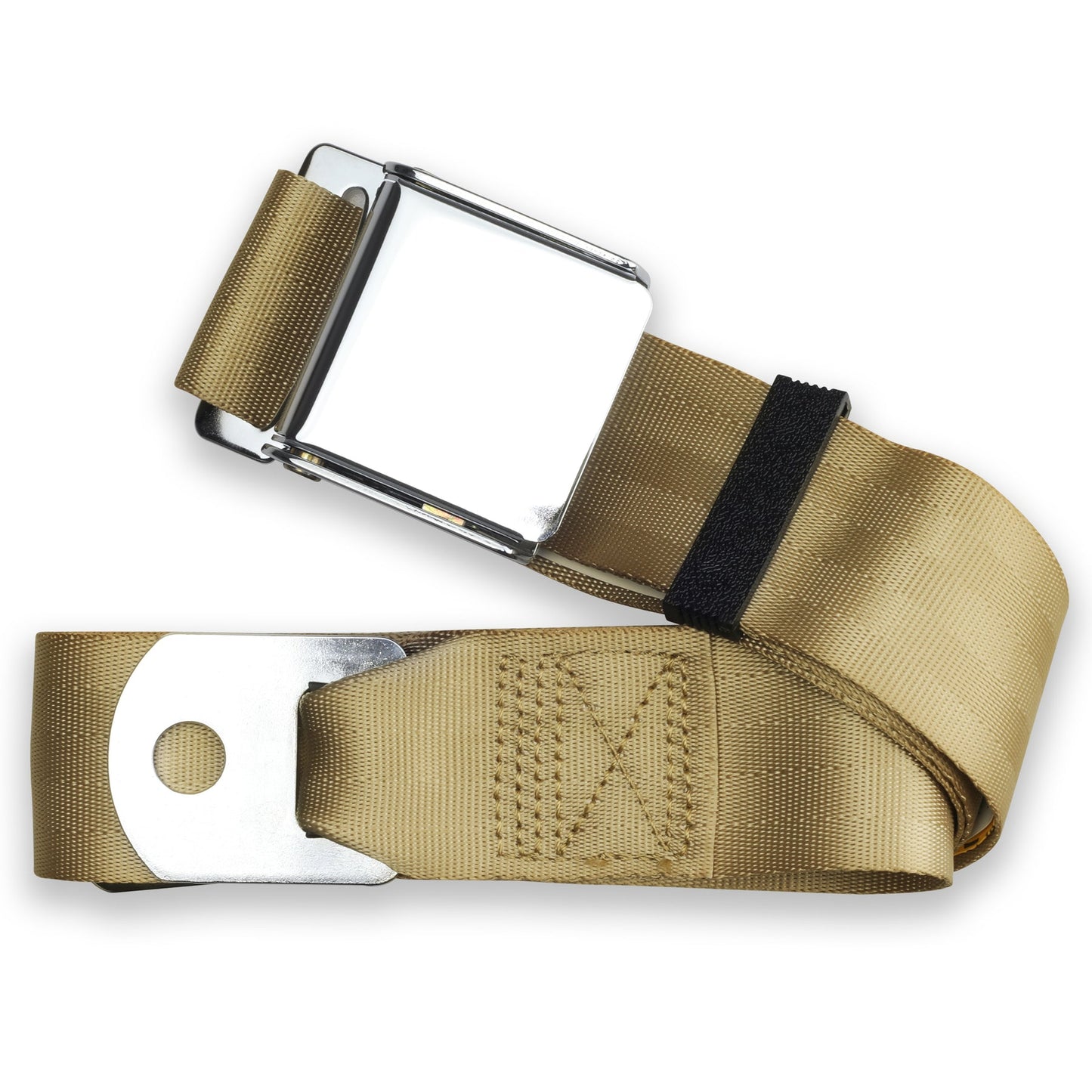 75" 2 Point Lap Belt w/ Chrome Aviation Lift Buckle