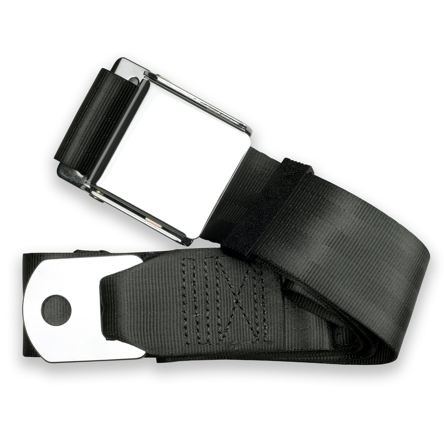 60" 2 Point Lap Belt w/ Chrome Aviation Lift Buckle