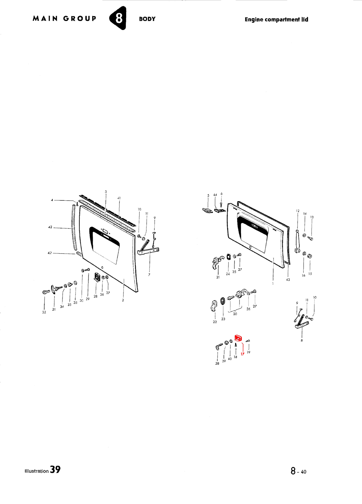 Bus 55-65 Deck Lid Lock Mechanism