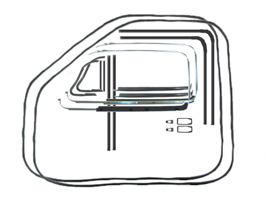 311-061 VW Type 3 Deluxe Door Seal Kit - Left & Right 1968-1974