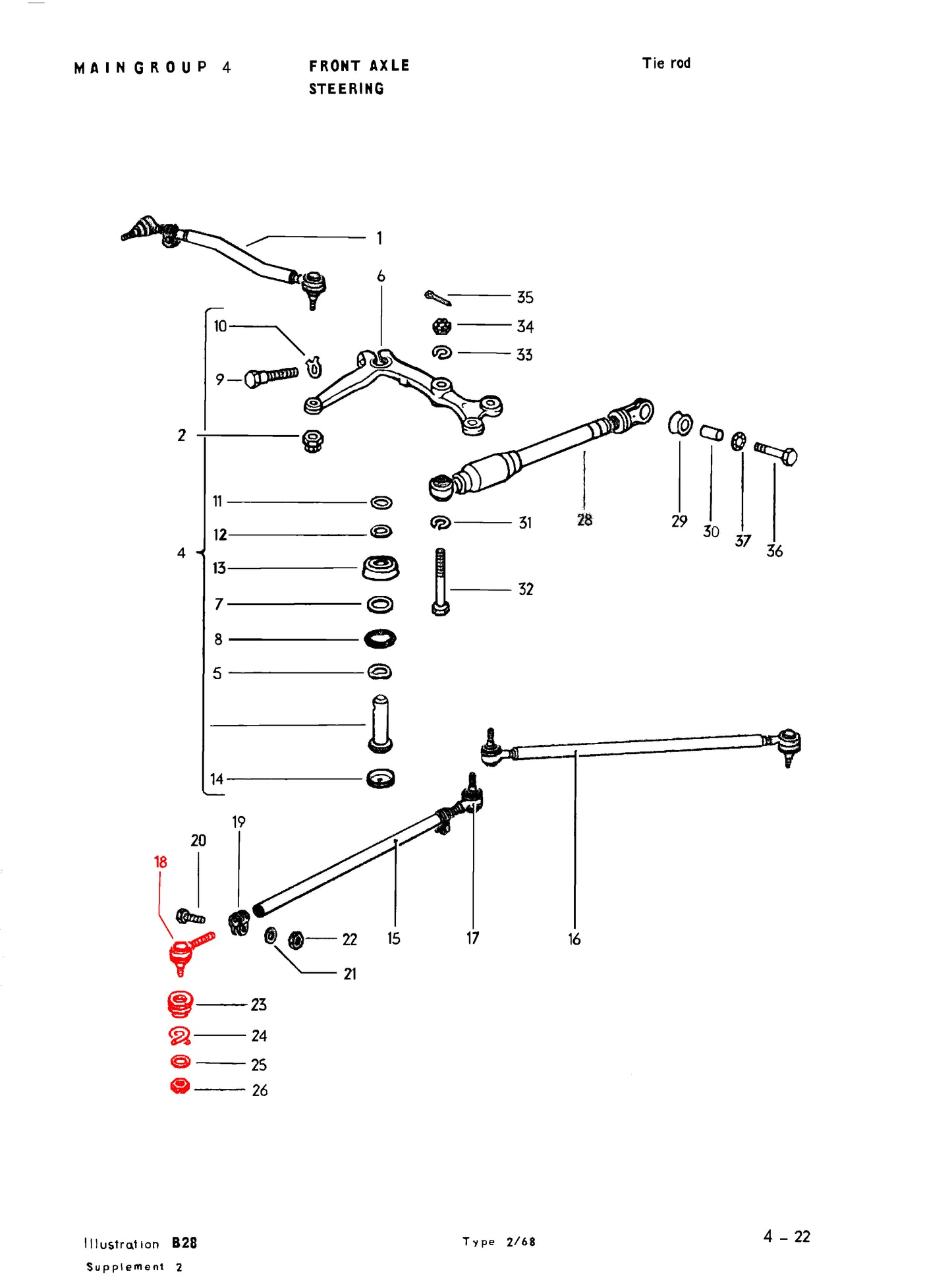6/68-77 Passenger Side, Outer Tie Rod End (RH Thread)
