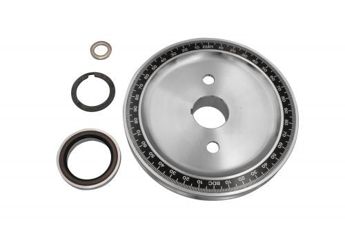 Billet Steel Pulley, Bolt-In (Supplied with Aluminum Collar and Orange Seal)