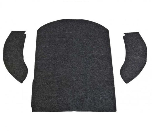 1956-70 Bug Convertible, Carpet Kit Rear Well, 3 pc. Premium Loop