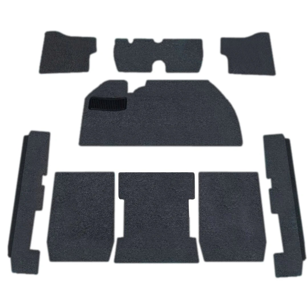 1973-77 Bug Sedan Carpet Kit 7pc. (W/O Footrest) Premium Loop