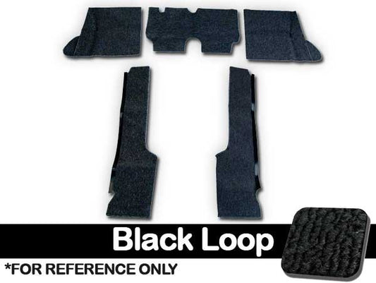 VW Carpet Kit 5pc. (Use W/Rubber Mats) 1969-72 VW Bug Sedan