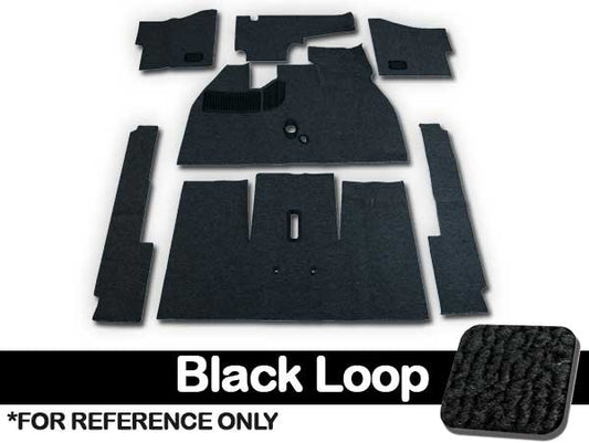 Deluxe VW Carpet Kit W/Grommets 7pc. (With Footrest) 1962-64 VW Bug Sedan