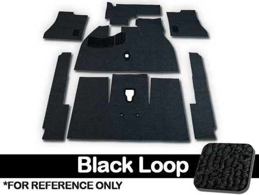 Deluxe VW Carpet Kit W/Grommets 7pc. (With Footrest) 1965-67 VW Bug Sedan