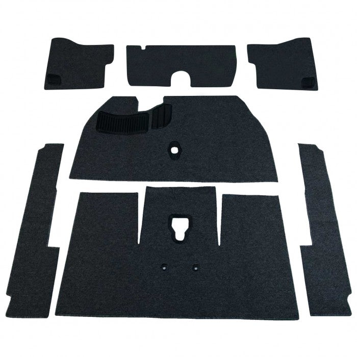 65-67 Bug Sedan Deluxe Carpet Kit w/ Grommets 7pc. (w/o Footrest) Premium Loop