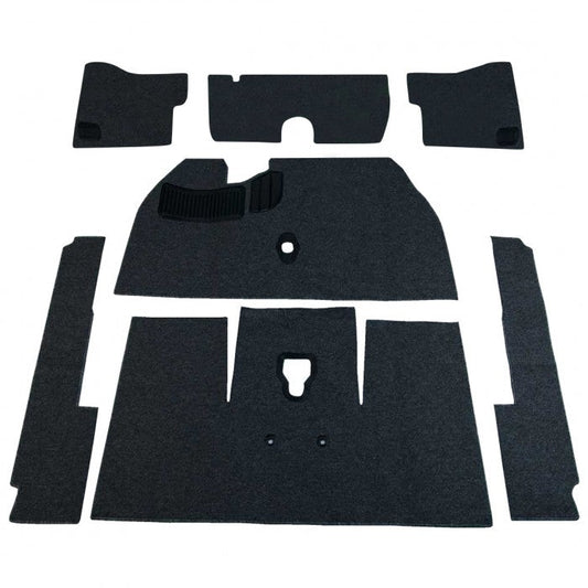1969 Bug Sedan Deluxe Carpet Kit w/ Grommets 7pc. (w/o Footrest) Premium Loop