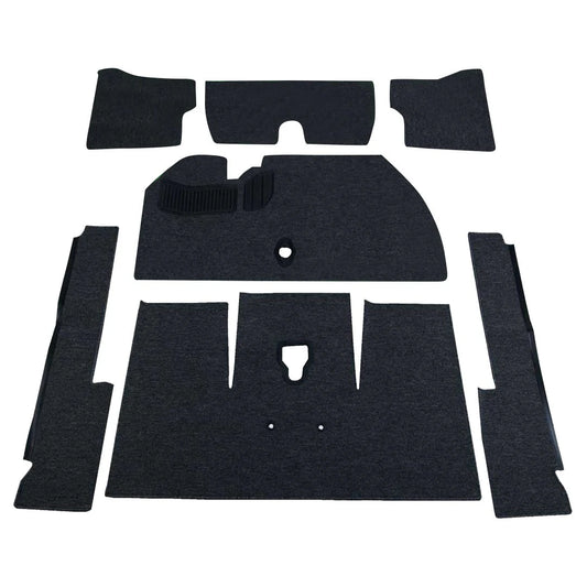 1971-72 Super Beetle Sedan Deluxe Carpet Kit W/Grommets 7pc (W/O Footrest) Premium Loop