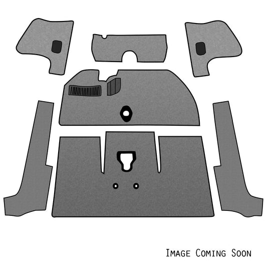 1956-57 Bug Convertible Deluxe Carpet Kit W/Grommets 7pc. (W/O Footrest) Premium Loop