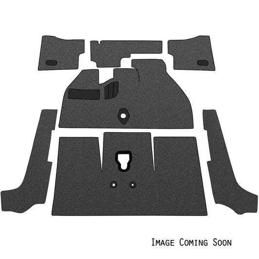 1965-67 Bug Convert Deluxe Carpet Kit W/Grommets 7pc (W/Footrest) Premium Loop