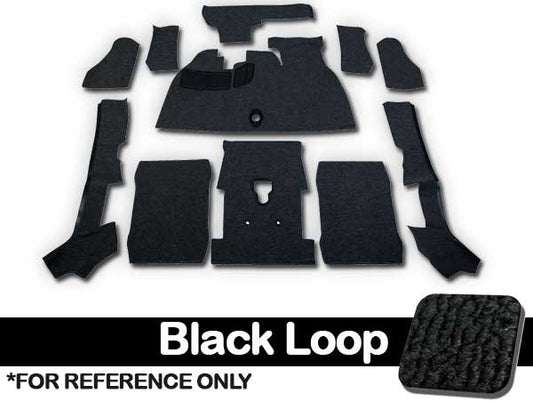 Deluxe VW Carpet Kit W/Grommets 11pc. (With Footrest) 1973-79 VW Super Beetle Convertible