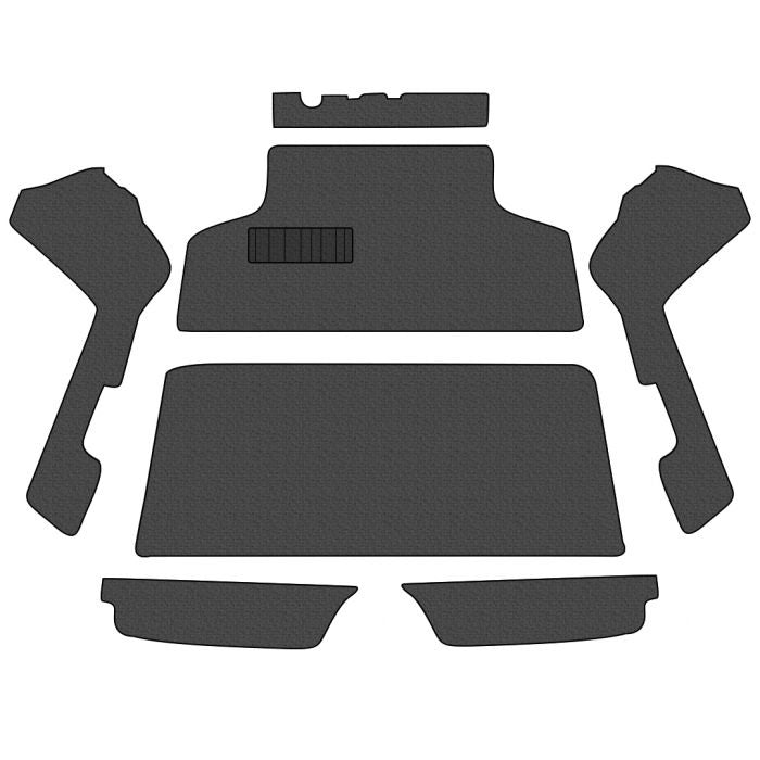 1968-72 All Type 3, Manual Trans, Carpet Kit, 7pc. w/Heater Grommets Premium Loop