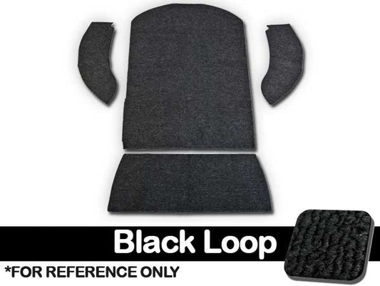 VW Carpet Kit 3pc. (Rear Well Area) 1956-70 VW Bug Convertible