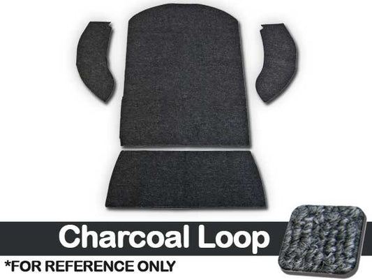 VW Carpet Kit 3pc. (Rear Well Area) 1956-70 VW Bug Convertible