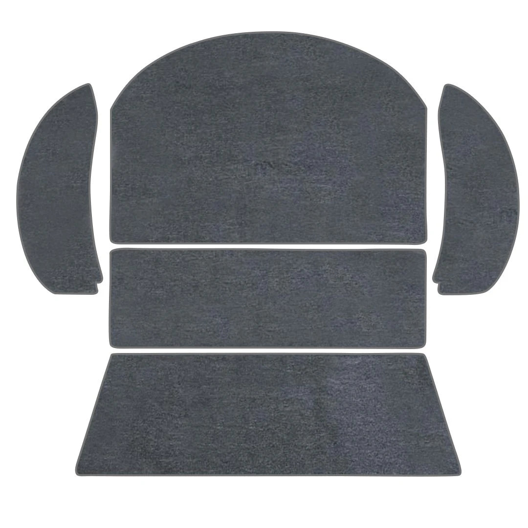 1971-72 Bug Convertible,  Carpet Kit Rear Well, 5 pc. Premium Loop