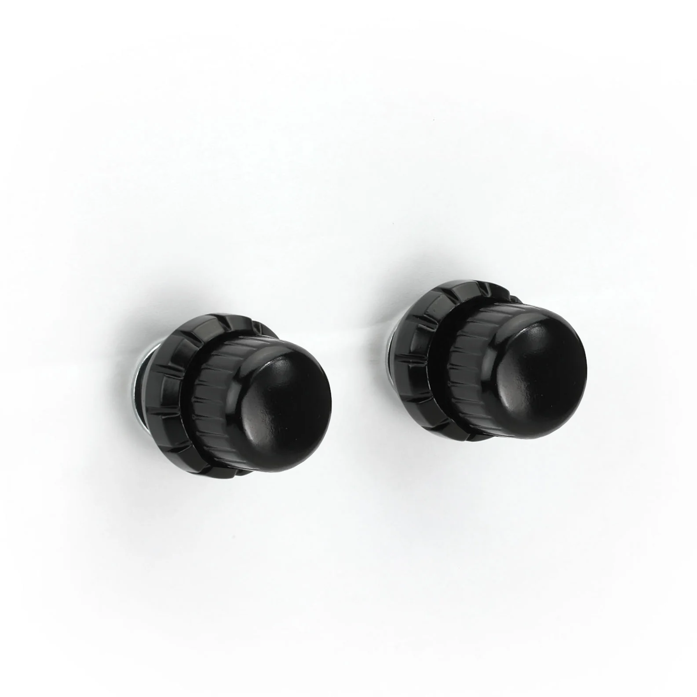 Radio Knob Set, Euro Black Knob (36) Black Sapphire Ring (98)
