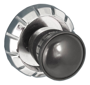 Radio Knob Set,  Black Knobs (38) Chrome Ring (78) Sapphire