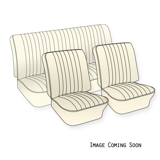 1958-64 Bug Sedan, Original Seat Upholstery, Front & Rear Basketweave