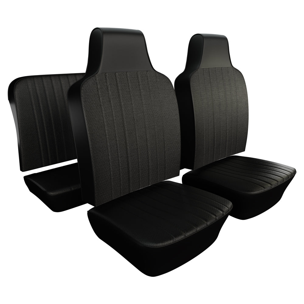 70-72 Bug Convertible Original Seat Upholstery, Front & Rear Basketweave
