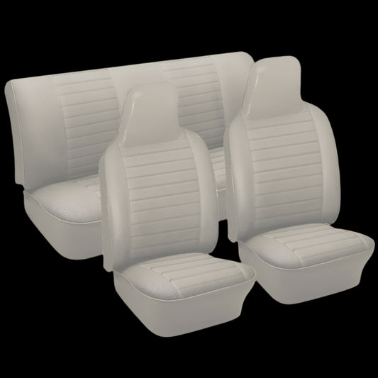 74-76 Super Beetle Convertible Original Style Seat Upholstery, Front & Rear