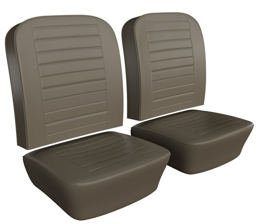 72-74 Ghia Seat Upholstery, (Fronts Only)  Sedan or Convertible - Smooth Vinyl