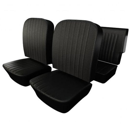 65-67 Type 3 Fastback & Notchback Front & Rear Basketweave Vinyl Upholstery (Without Armrest)