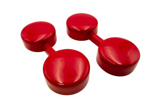Velocity Stack Covers, for 48 IDA / EPC 48 & EPC 51 Carbs., Pair, (Fits WEBER Stacks & EMPI Stacks, P/N 43-6052) I.D. is 2.75"