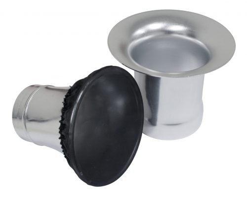Large Pre Filter Bootie. 5" Dia, Black, No Logo, Fits 3½" - 5" Velocity Stacks, Pair